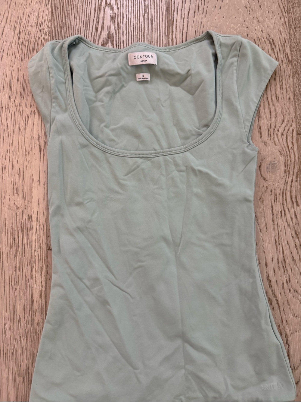 Aritzia Contour Mint Scoop Neck Tank